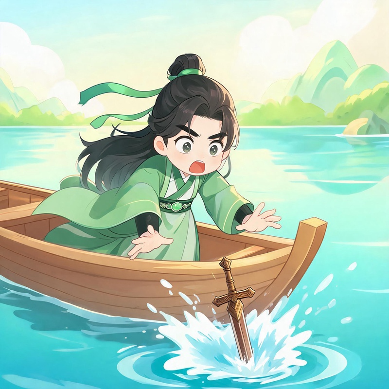 剑掉入水中