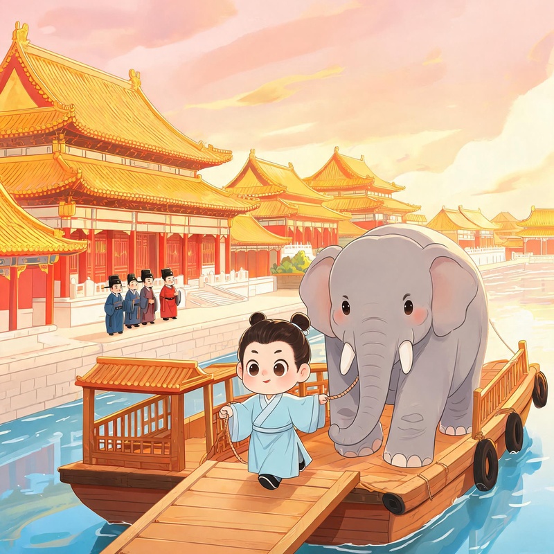 大象上船