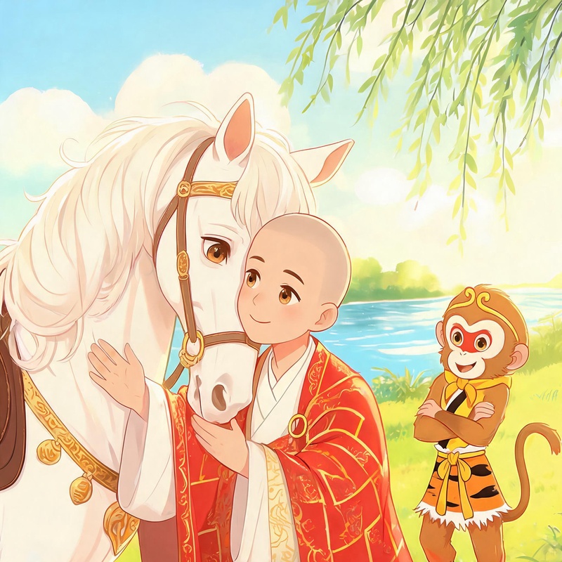 唐僧骑上新马