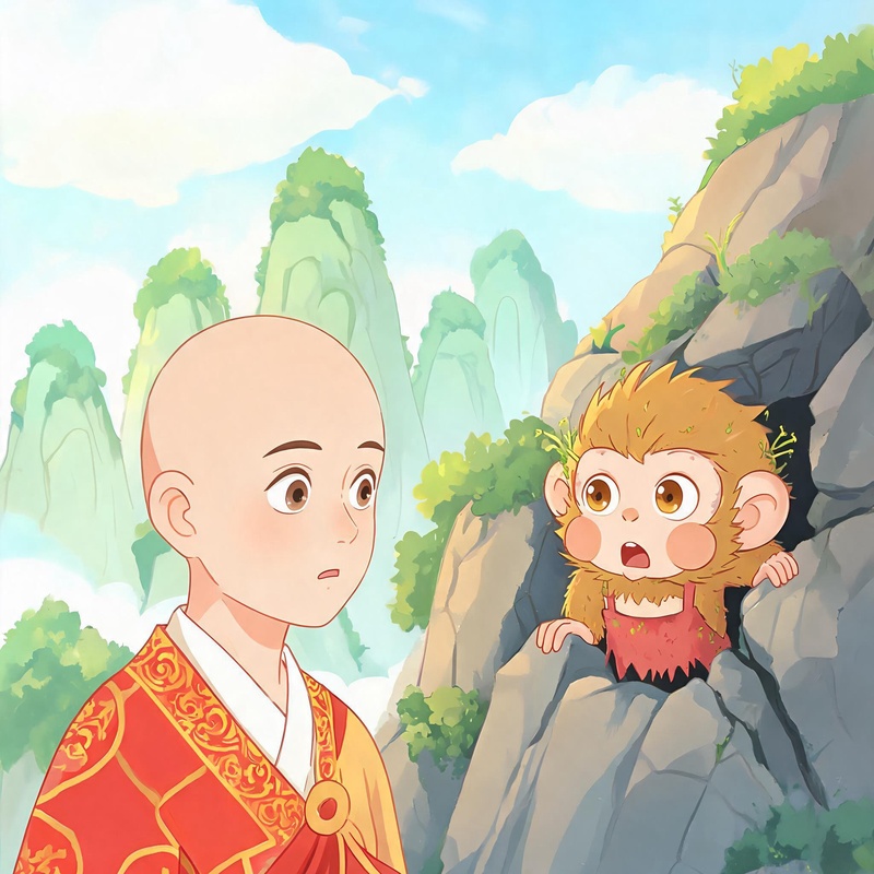 听到山下喊师父