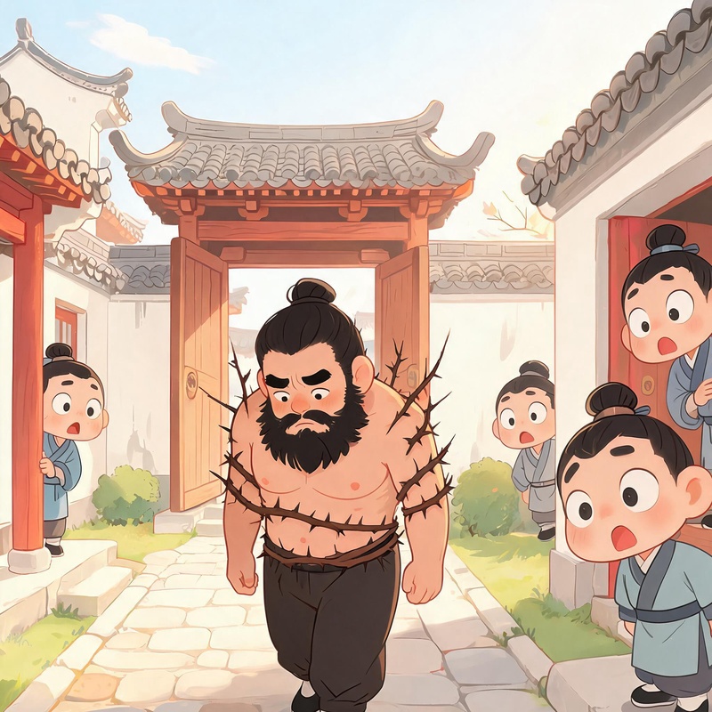 背荆条请罪